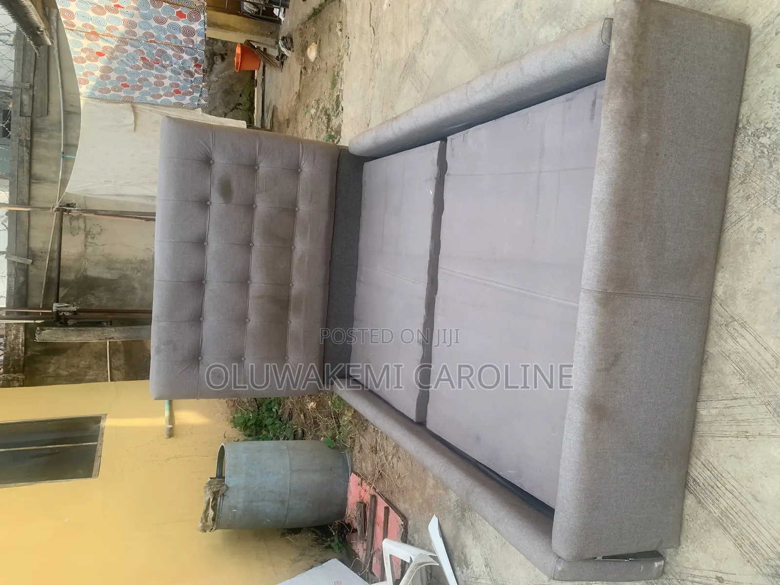 Gray Bed Frame