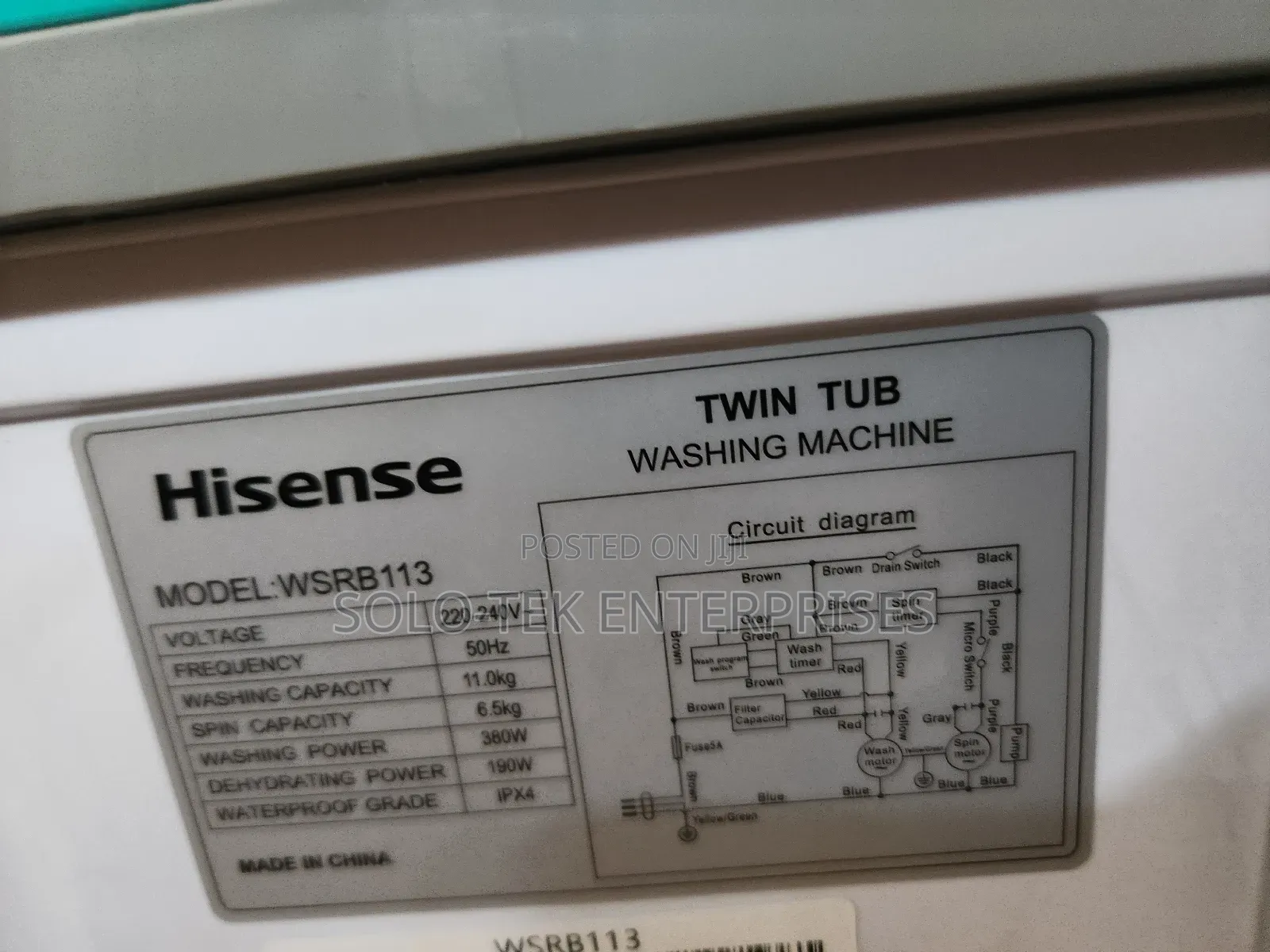 Washing Machine 11kg
