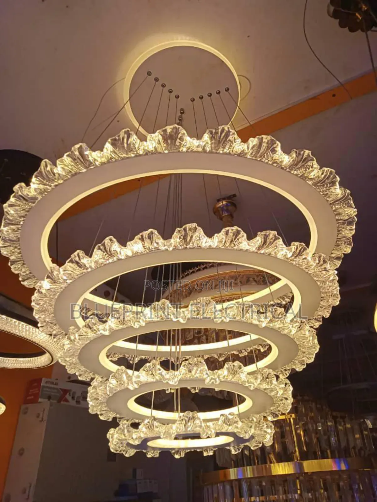 5-Ring Modern Crystal Chandelier