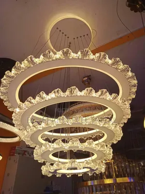 5-Ring Modern Crystal Chandelier