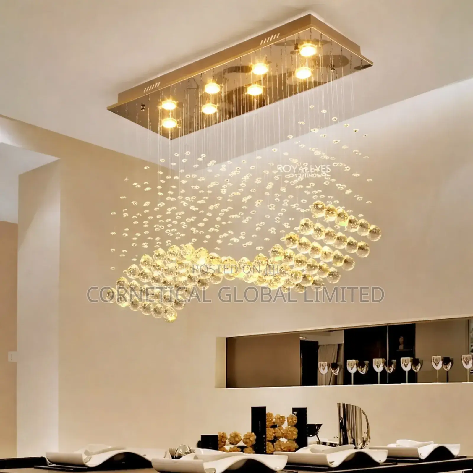 Modern Quality Luxury Crystal Led Drop Chandelier Light