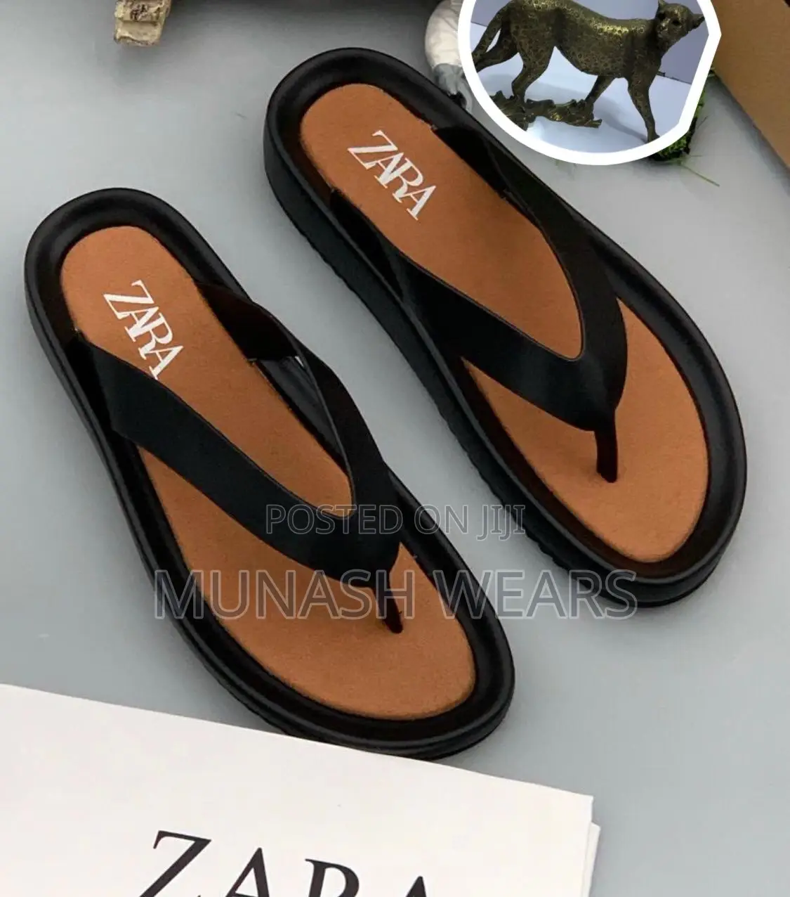 Zara Leather Slipers 40-46