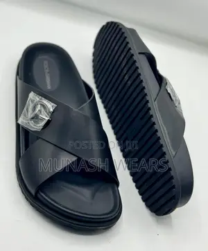 Original Leather Quality Slipers For Men 40-46