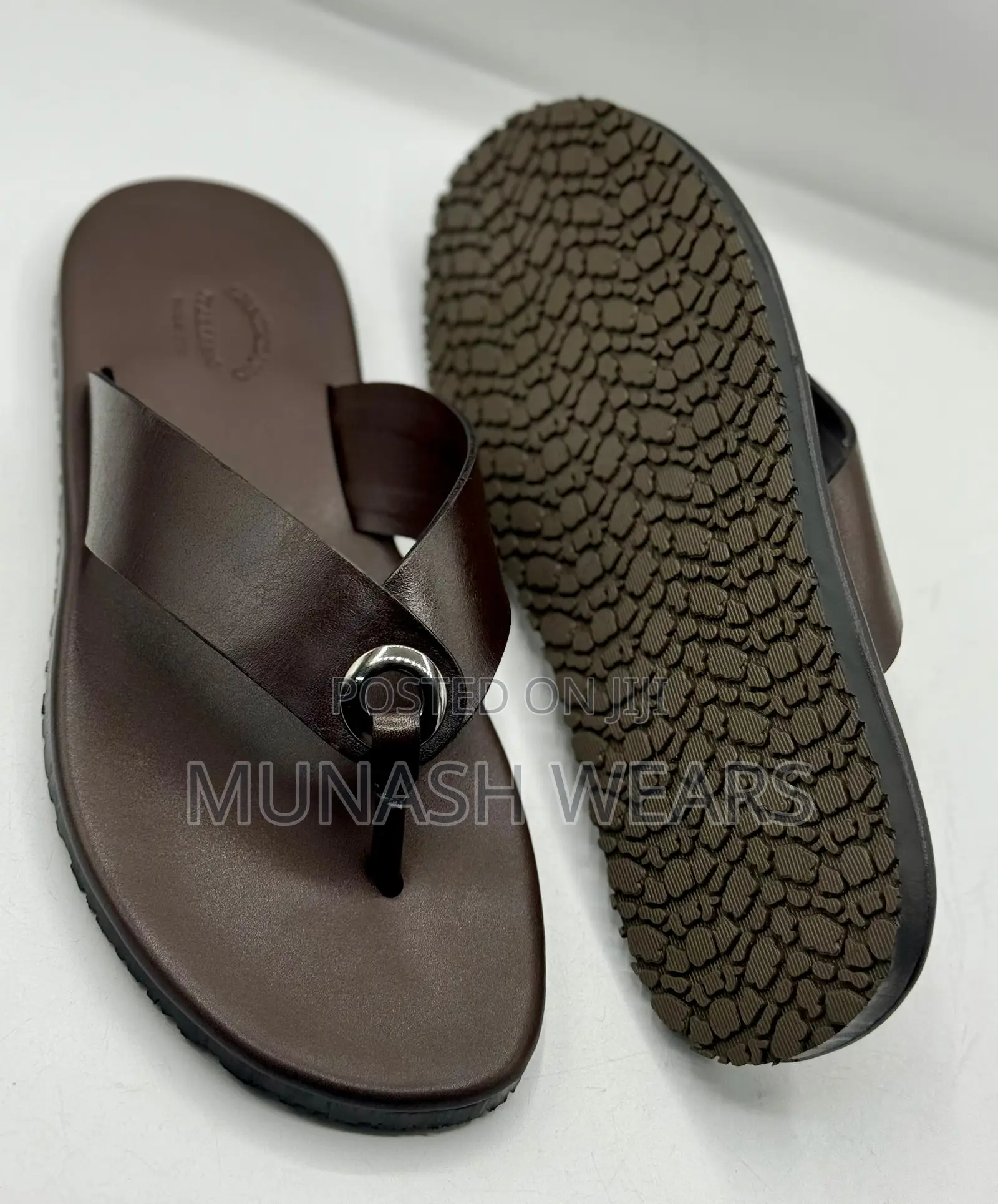 Original Leather Quality Slipers For Men 40-46