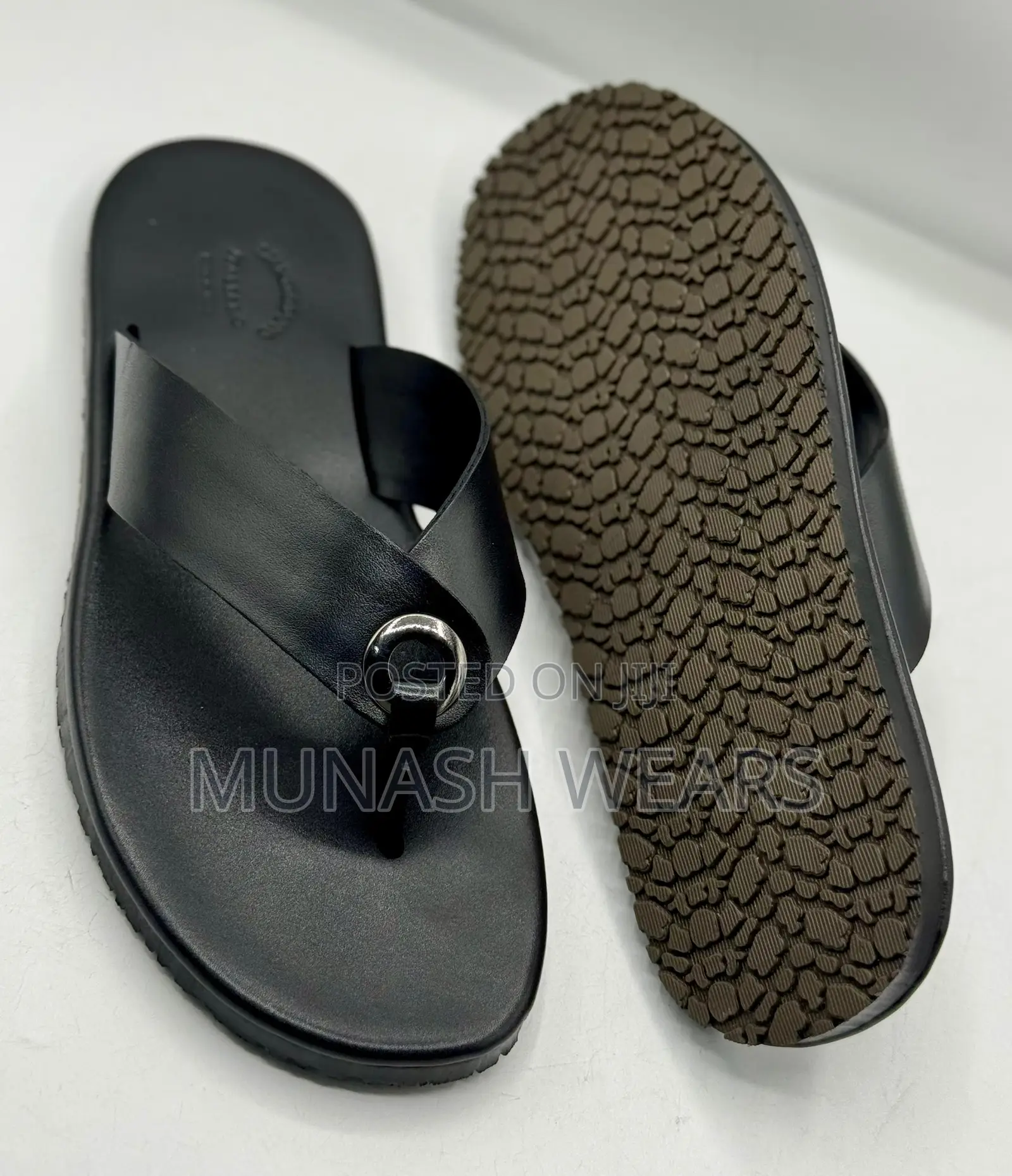 Original Leather Quality Slipers For Men 40-46
