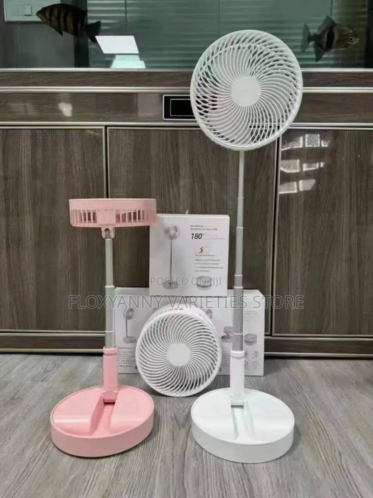 Extendable Long Neck Rechargeable Fan