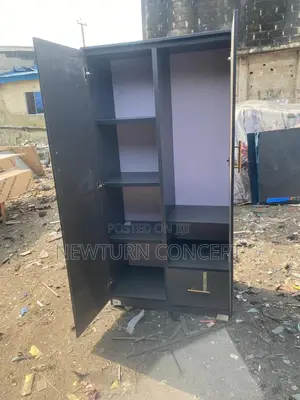 2 Doors HDF Wooden Wardrobe