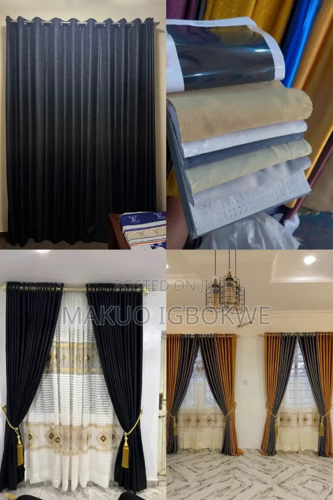 Quality Imported Curtain Fabric Complete Set