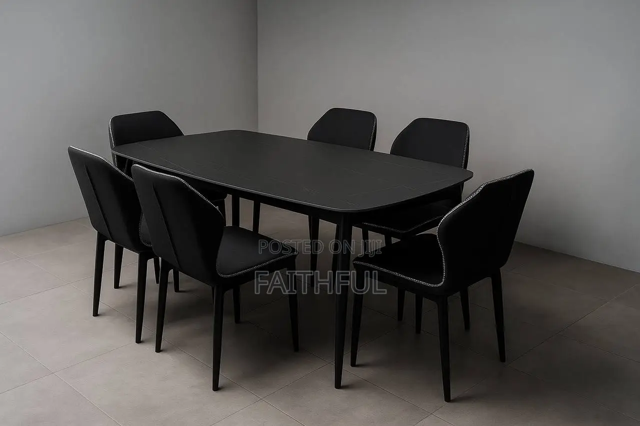 Black Dining Table and Chairs