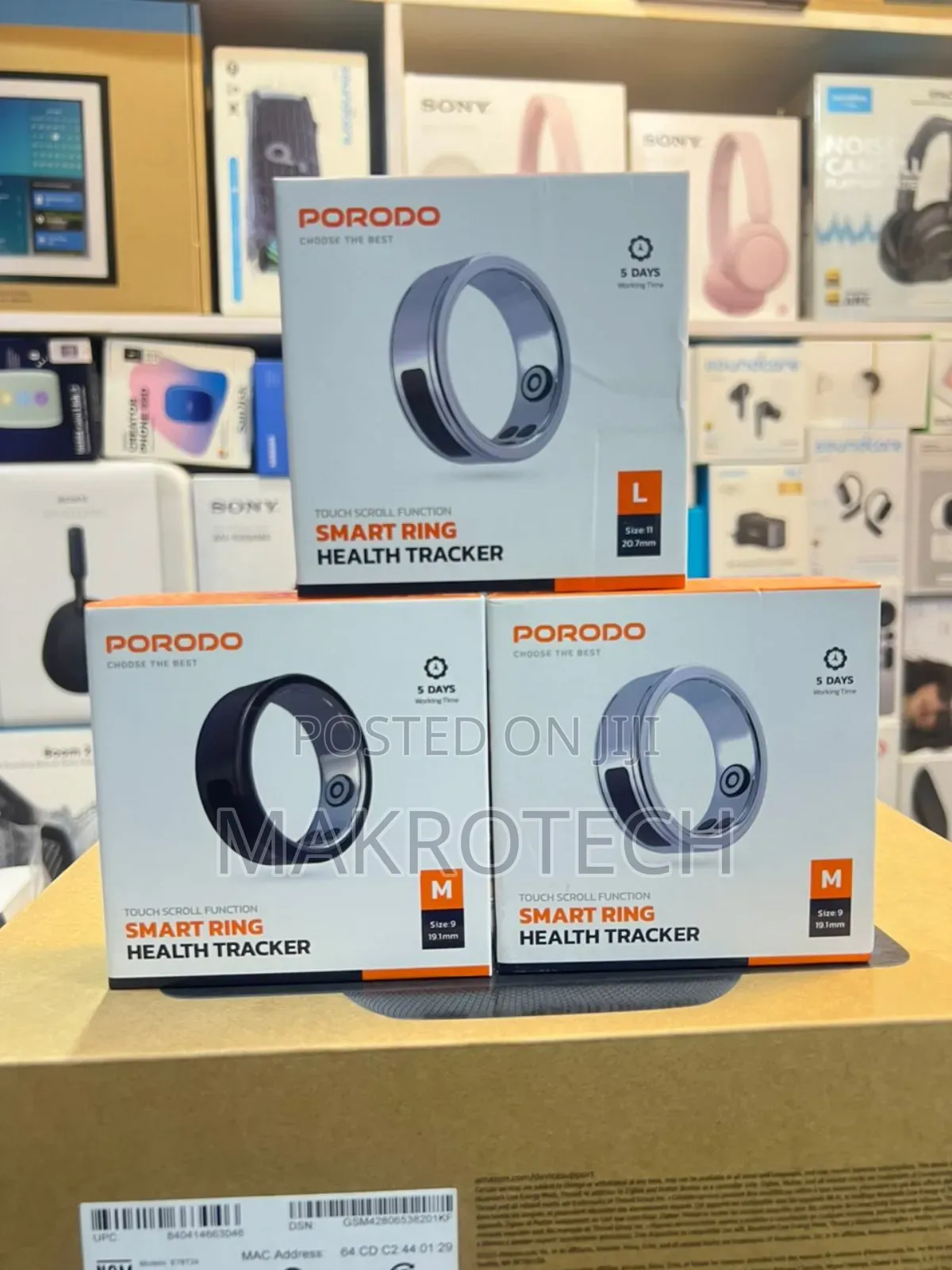 Porodo Smart Wearable Ring With Touch Function
