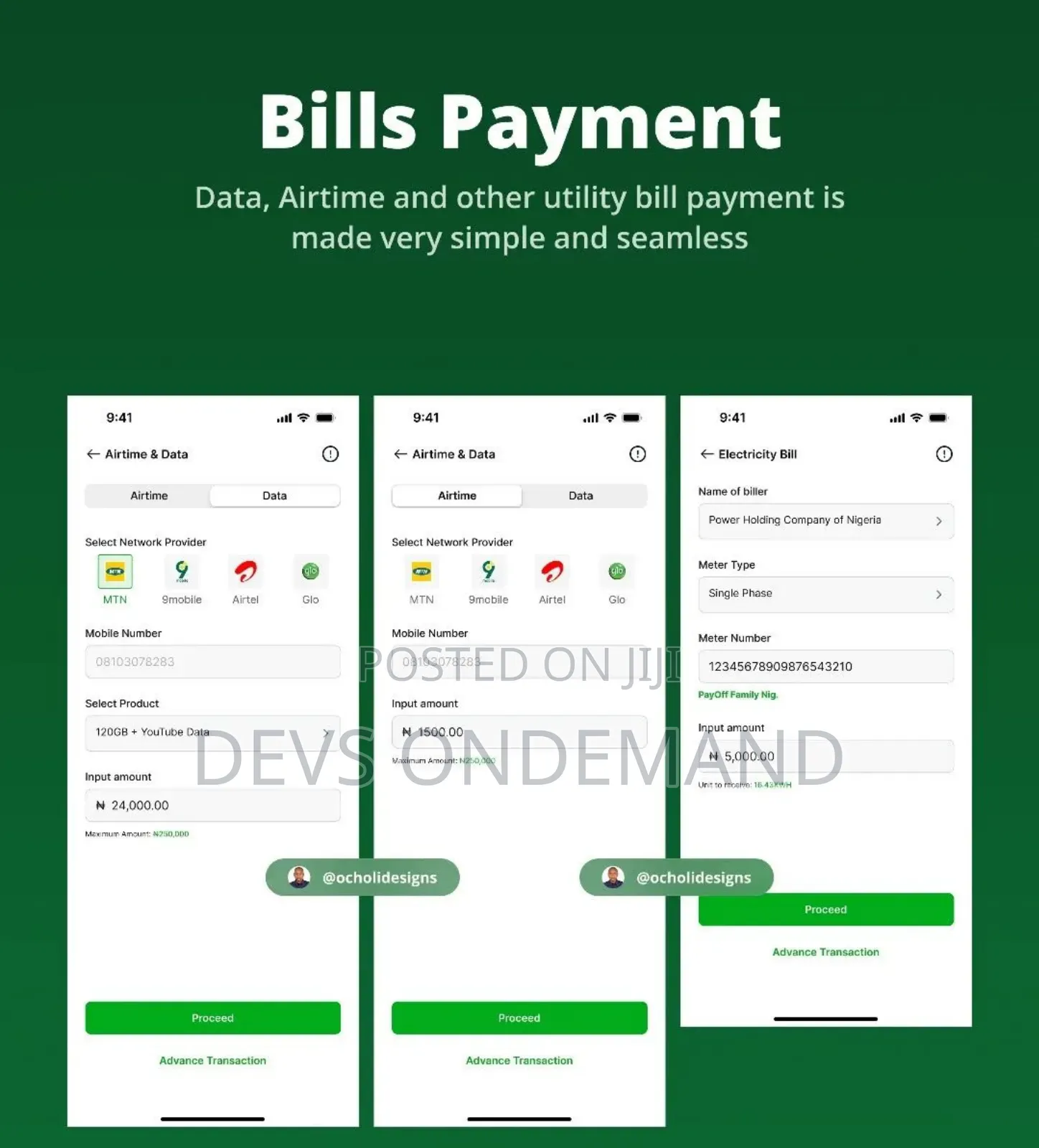 Bill Payment Ui Design Using Figma