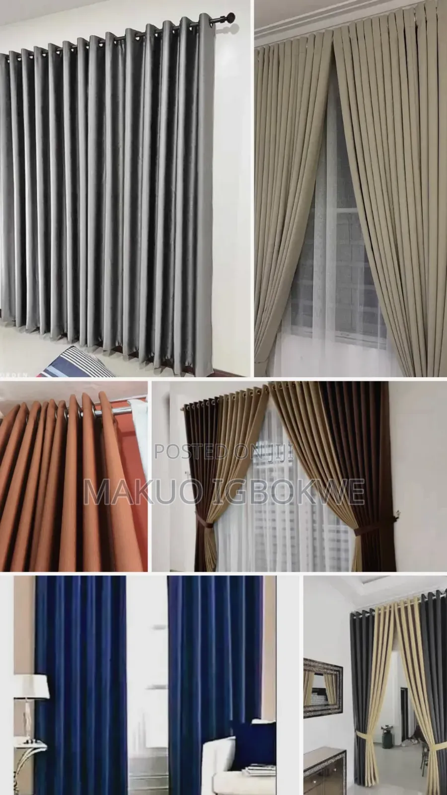 Quality Imported Curtain Fabric Complete Set