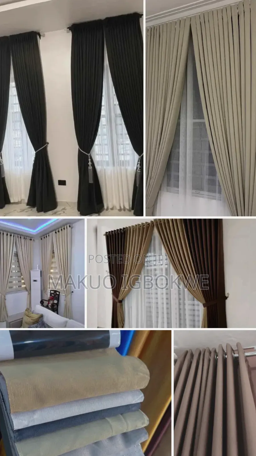 Quality Imported Curtain Fabric Complete Set
