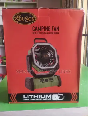 Camping Fan With Power Bank and Led Light (F6)