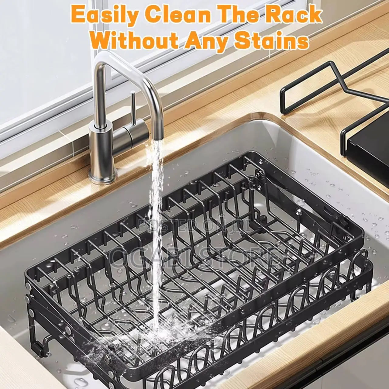 2-Tier Foldable Dish Drying Rack
