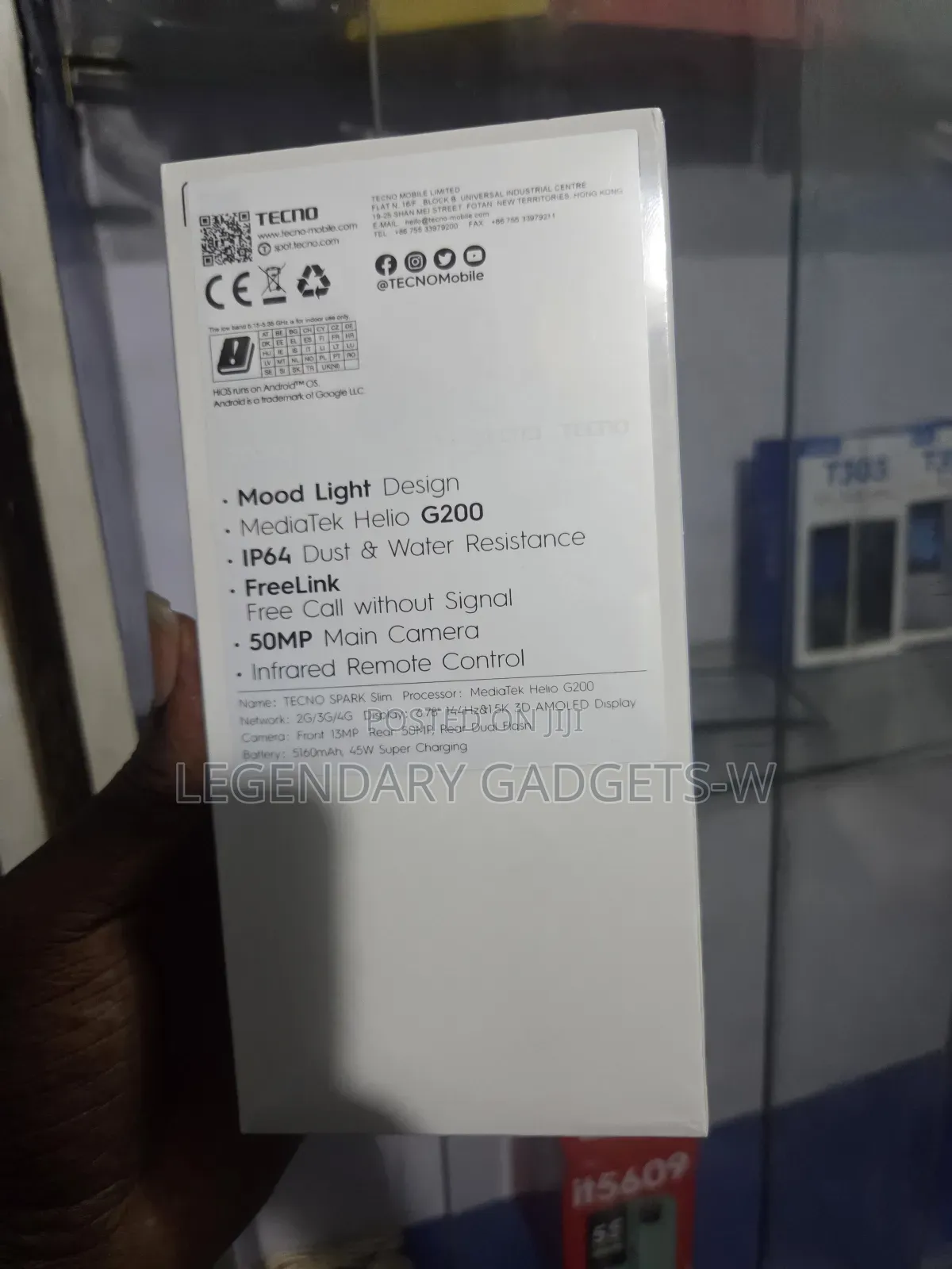 New Tecno Spark Slim 256 GB White
