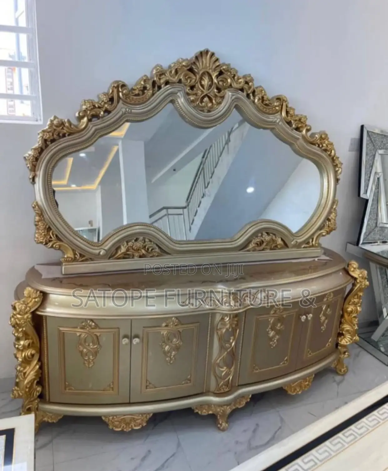 Quality Imported Royal Console Mirror.