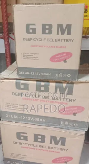 65 Ahms GBM Gel Battery