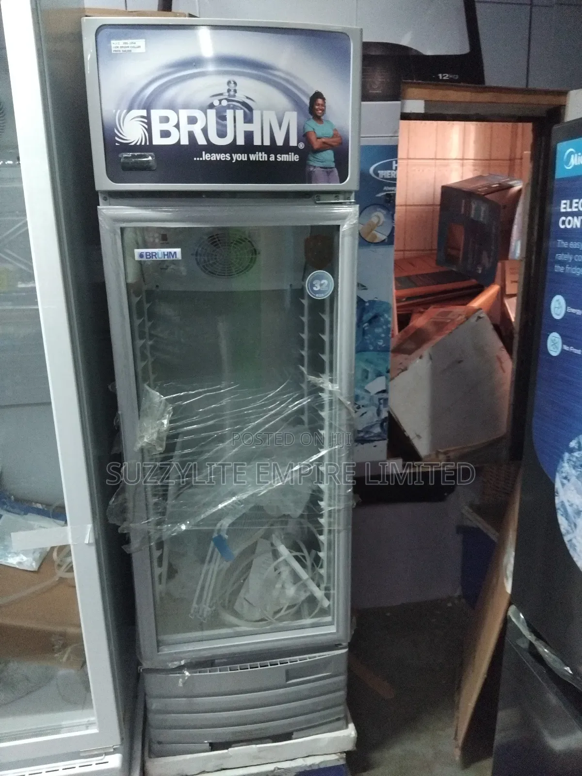 Bruhm Showcase Display Fridge 209 Liters