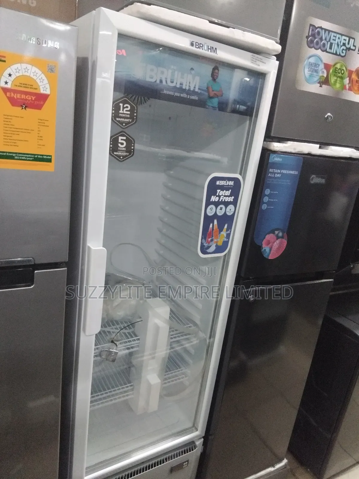 Bruhm Showcase Display Fridge 300 Liters