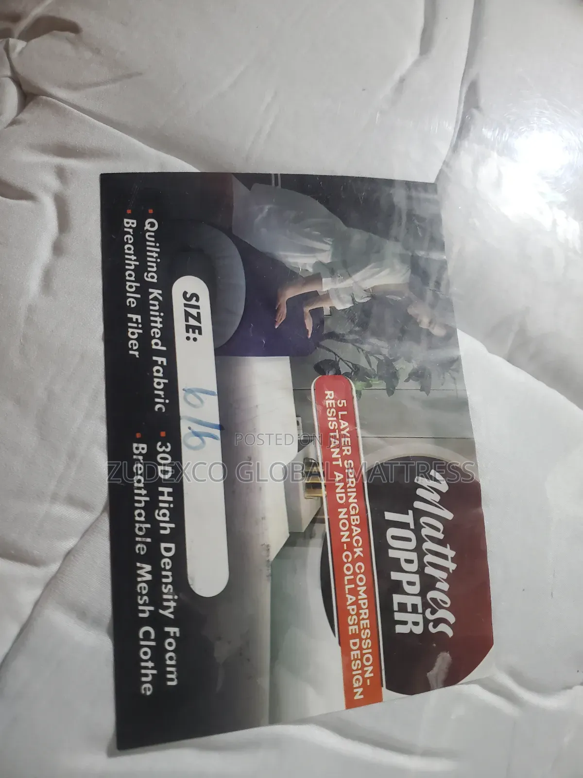 Mouka Foam Bed Topper in Ogba,Ikeja Lagos State