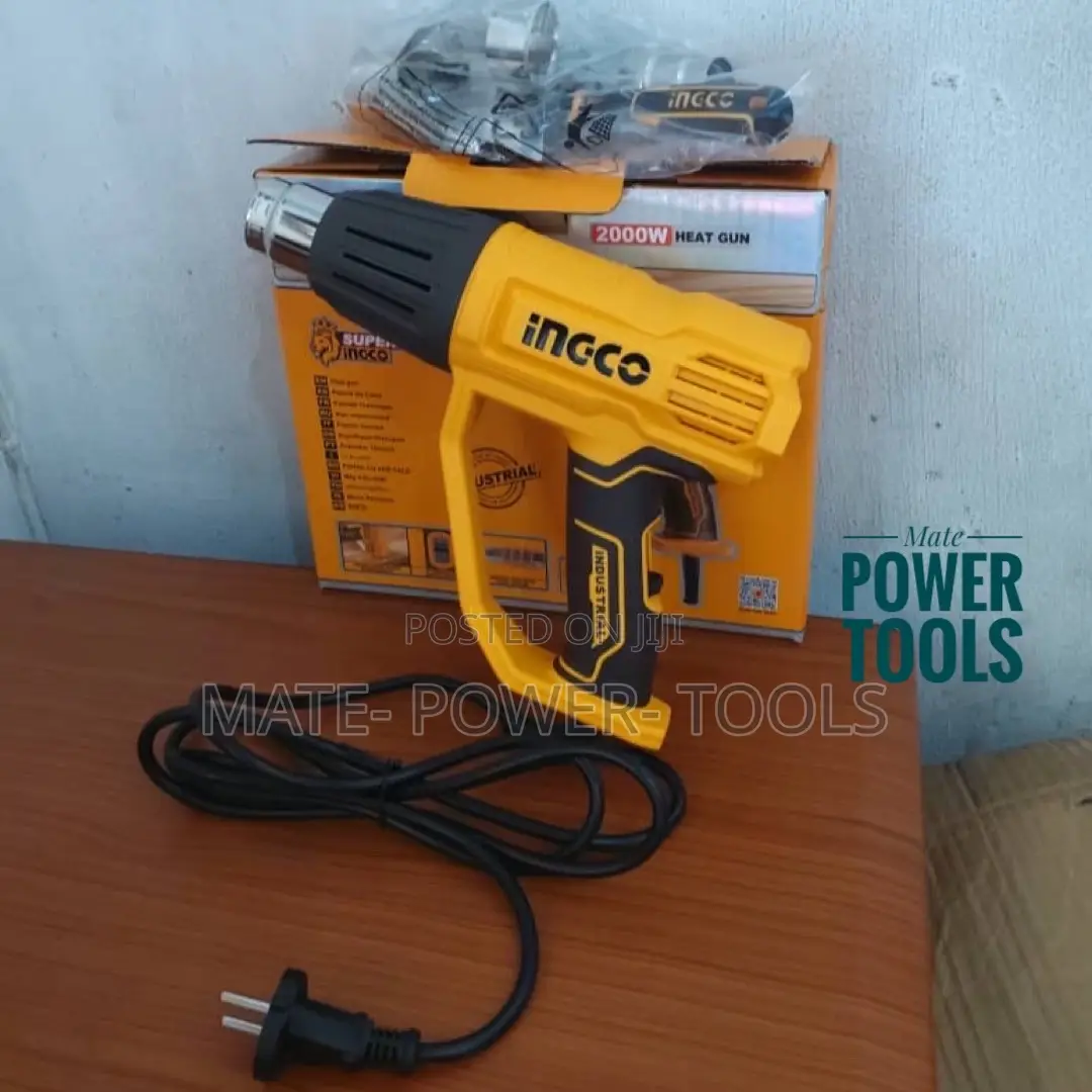 Ingco Heat Gun 2000w With 3 Pcs Nozzle 1 Scraper