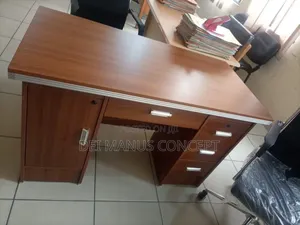 5 Feet Office Table With Drawer and Cupboard
