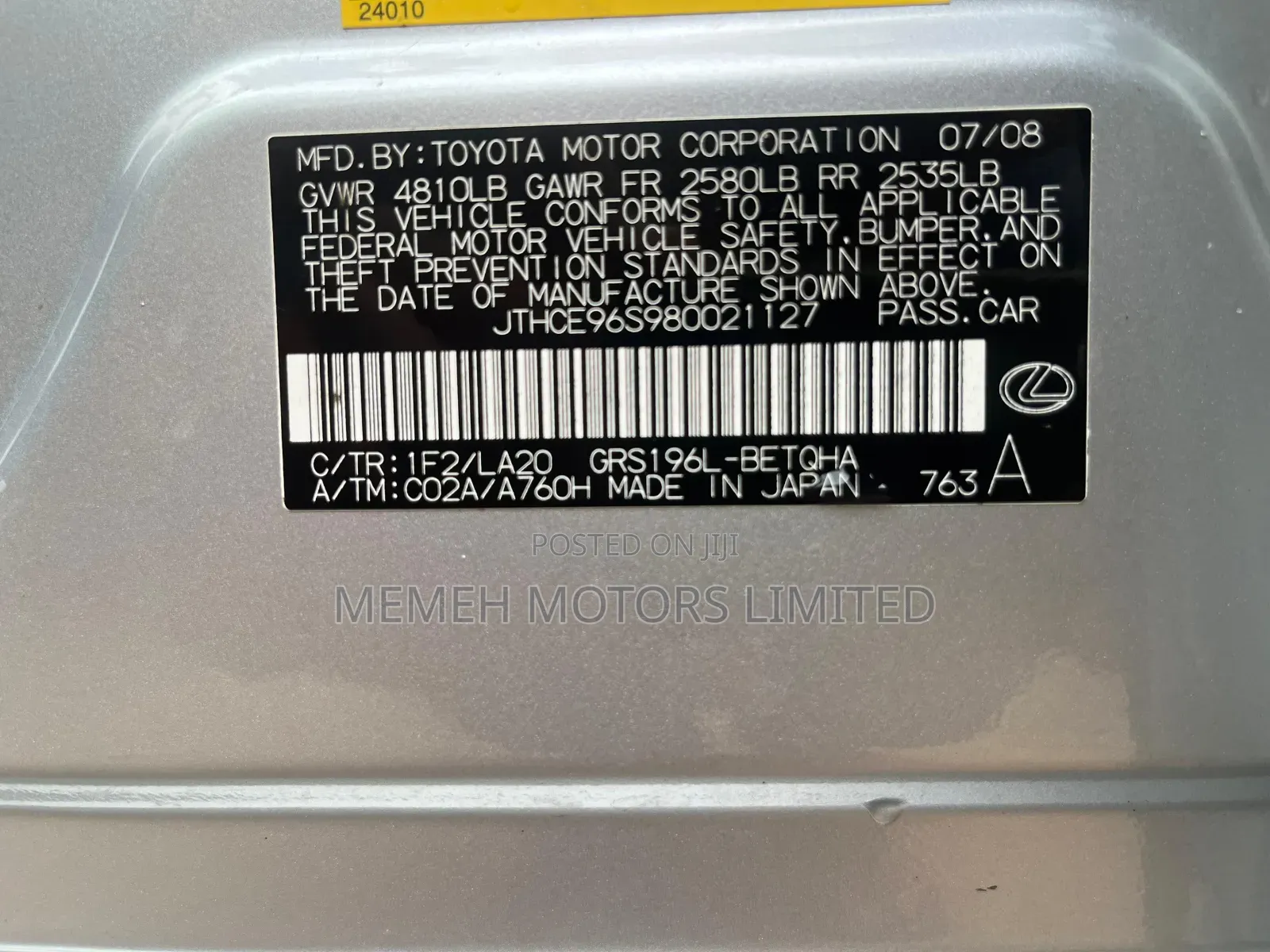 Lexus GS 2009 Silver