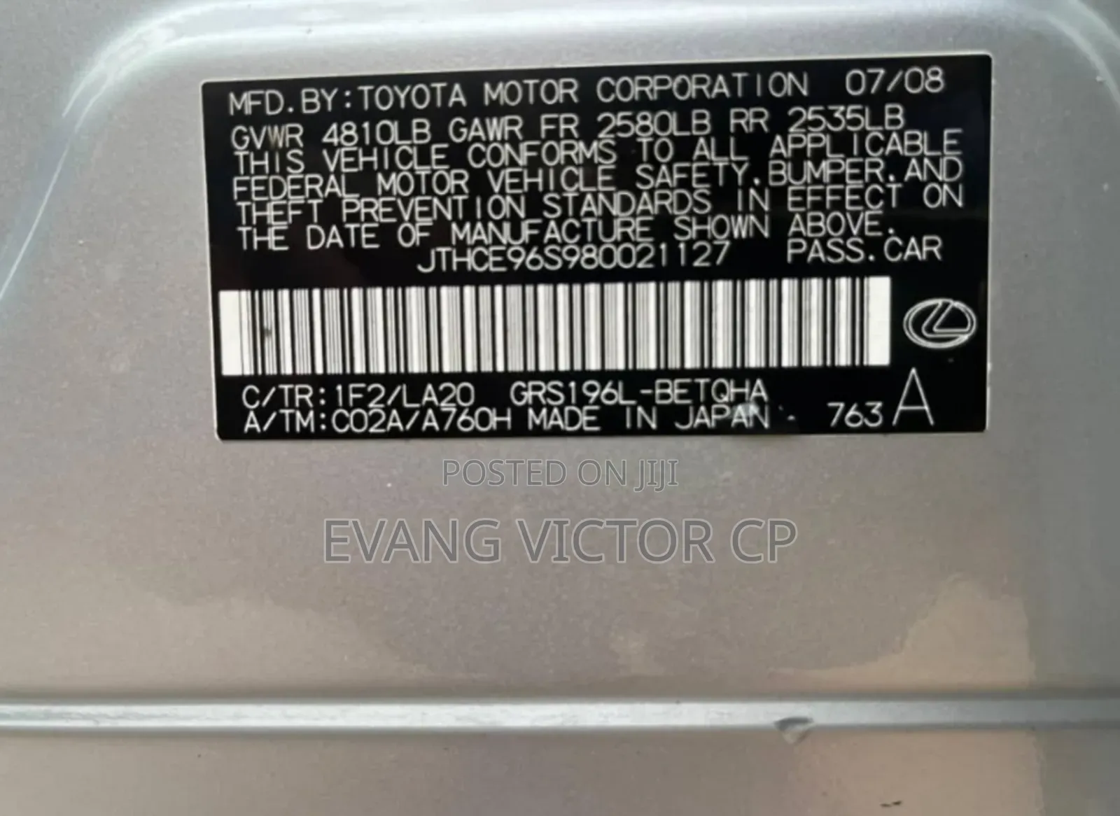 Lexus GS 350 2009 Silver