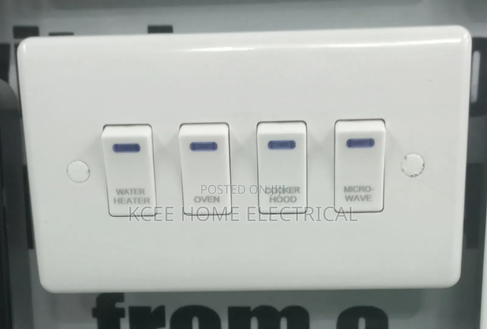 Original 4 Gang Grid Switch With Light – Strong Reliable