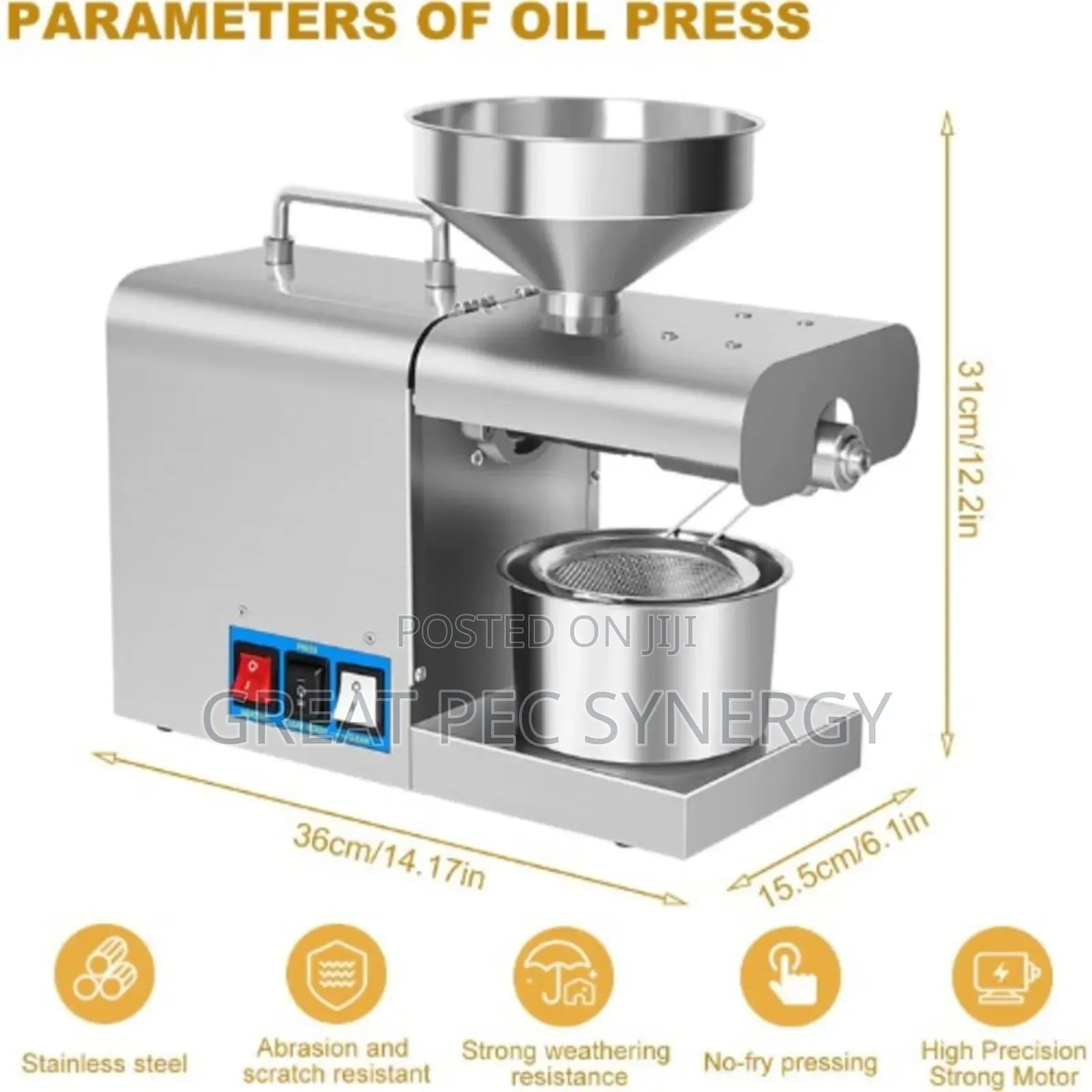 Automatic Electric Oil Press Machine