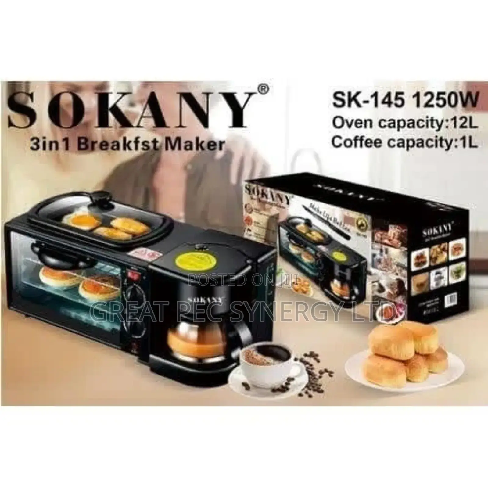 Sokany 3 In 1 Breakfast Maker