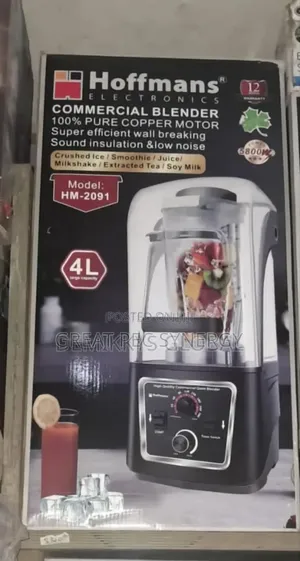 4 Liters Hoffman Heavy Duty Sound Proof Digital Blender
