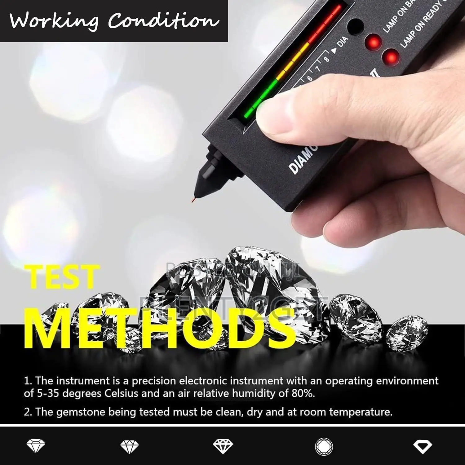 High Precision Portable Diamond Testing Pen - Electronic Jewelry Authe