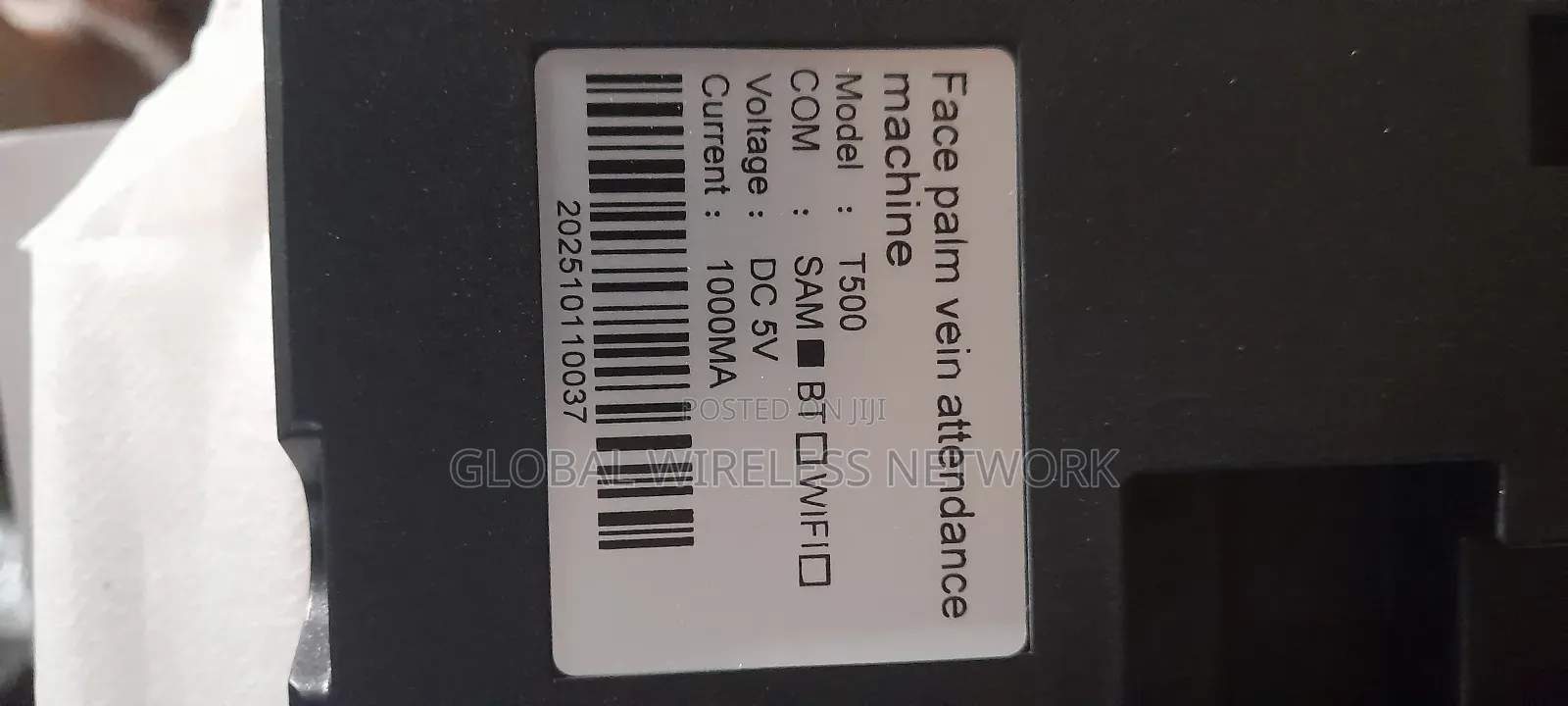 Facial and Palm Vien Recognition Attendance Machine -T500