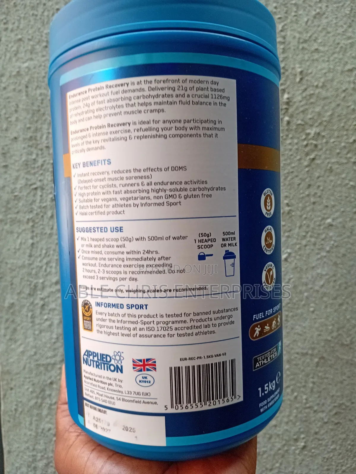 Applied Nutrition Endurance Recovery Vanilla Powder