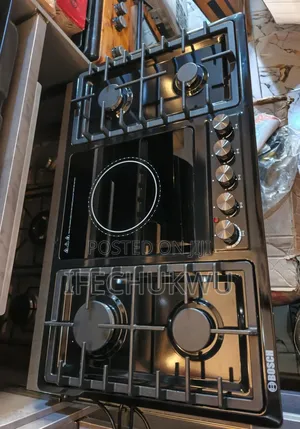 Original Bosch Built-in Gas Electric Cooker Black Stainless Steel