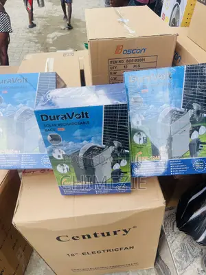 Duravolt 5in1 Solar Rechargeable Pack With Mini Fan