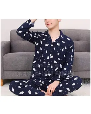 Men’S Long-Sleeve Plaid Pajamas – Comfortable Home Lounge Sleepwear