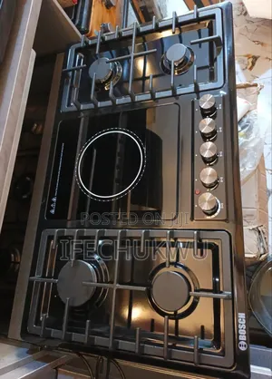 Original Bosch 60x60cm Inbuilt 4+1 Gas Electric Cooker Hob Automatic