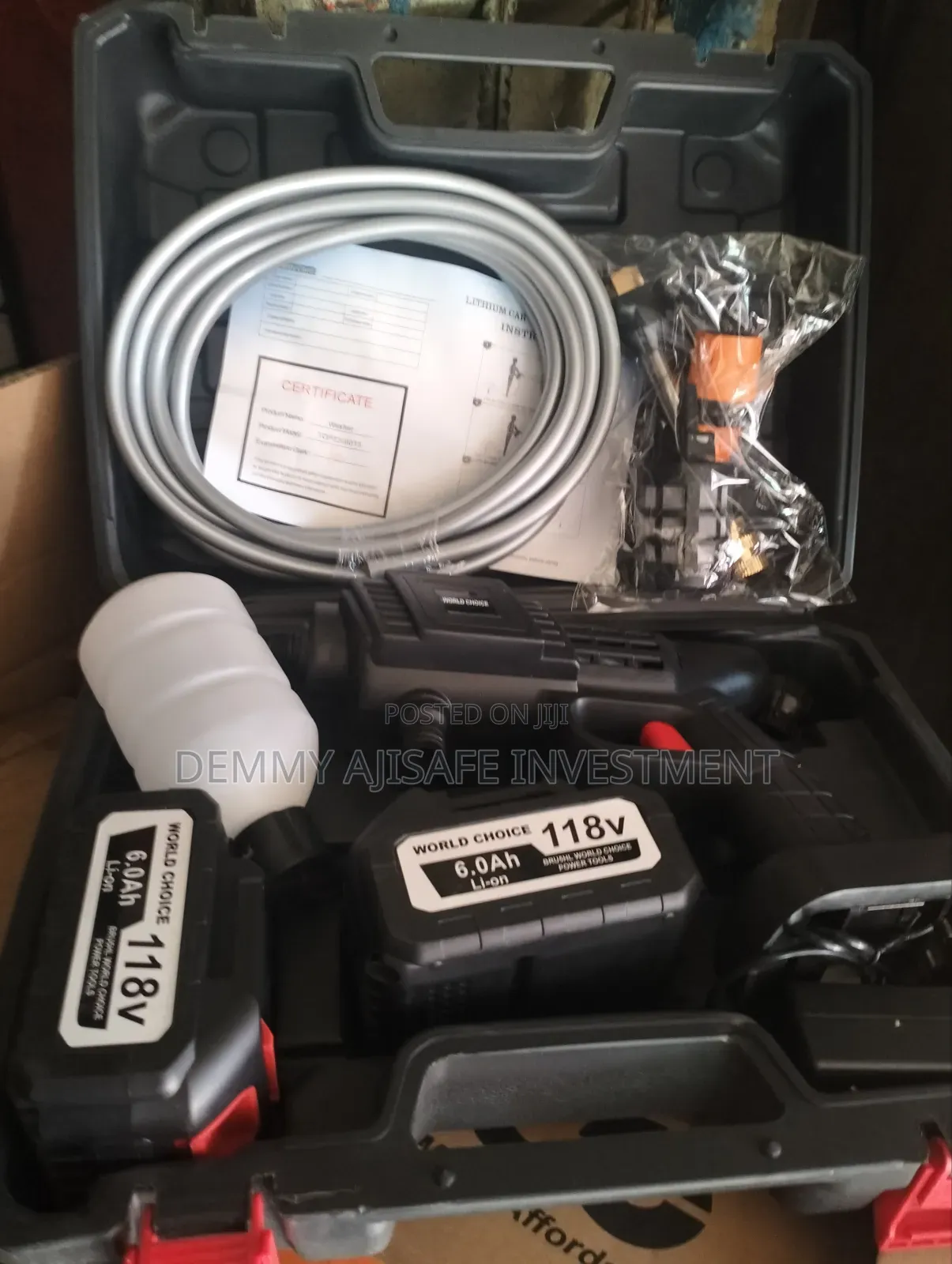 World Choice Cordless High Pressure Washer