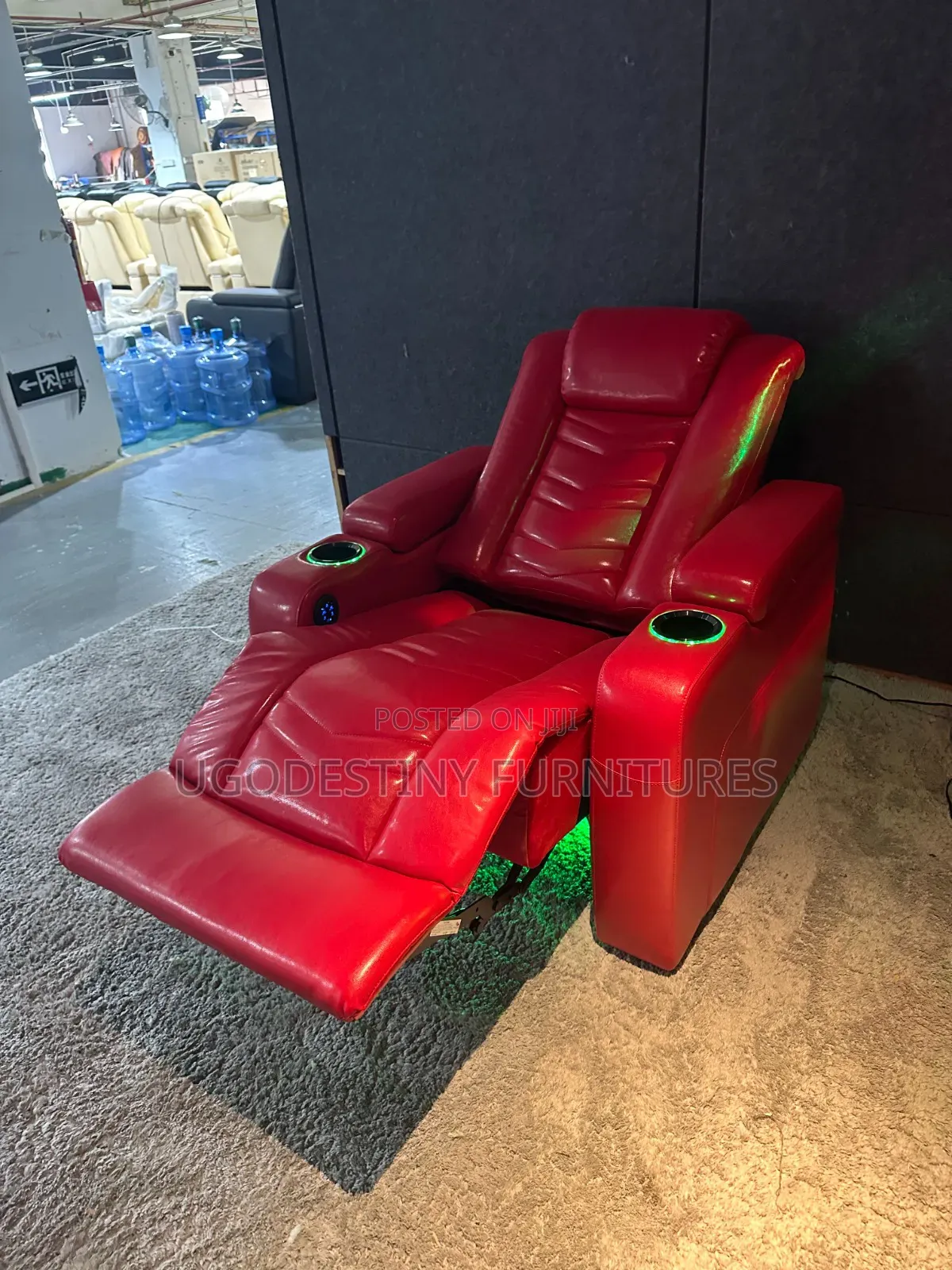 M G Nova Edge Premium Cinema Sofa (Basic Red)