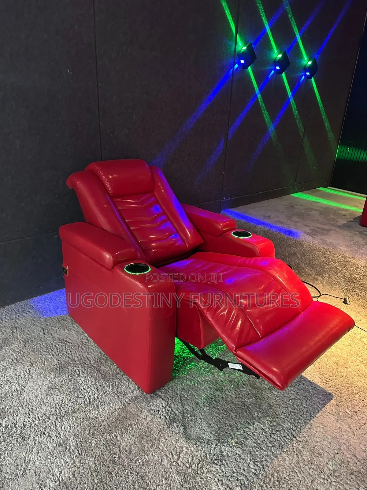 M G Nova Edge Premium Cinema Sofa (Basic Red)