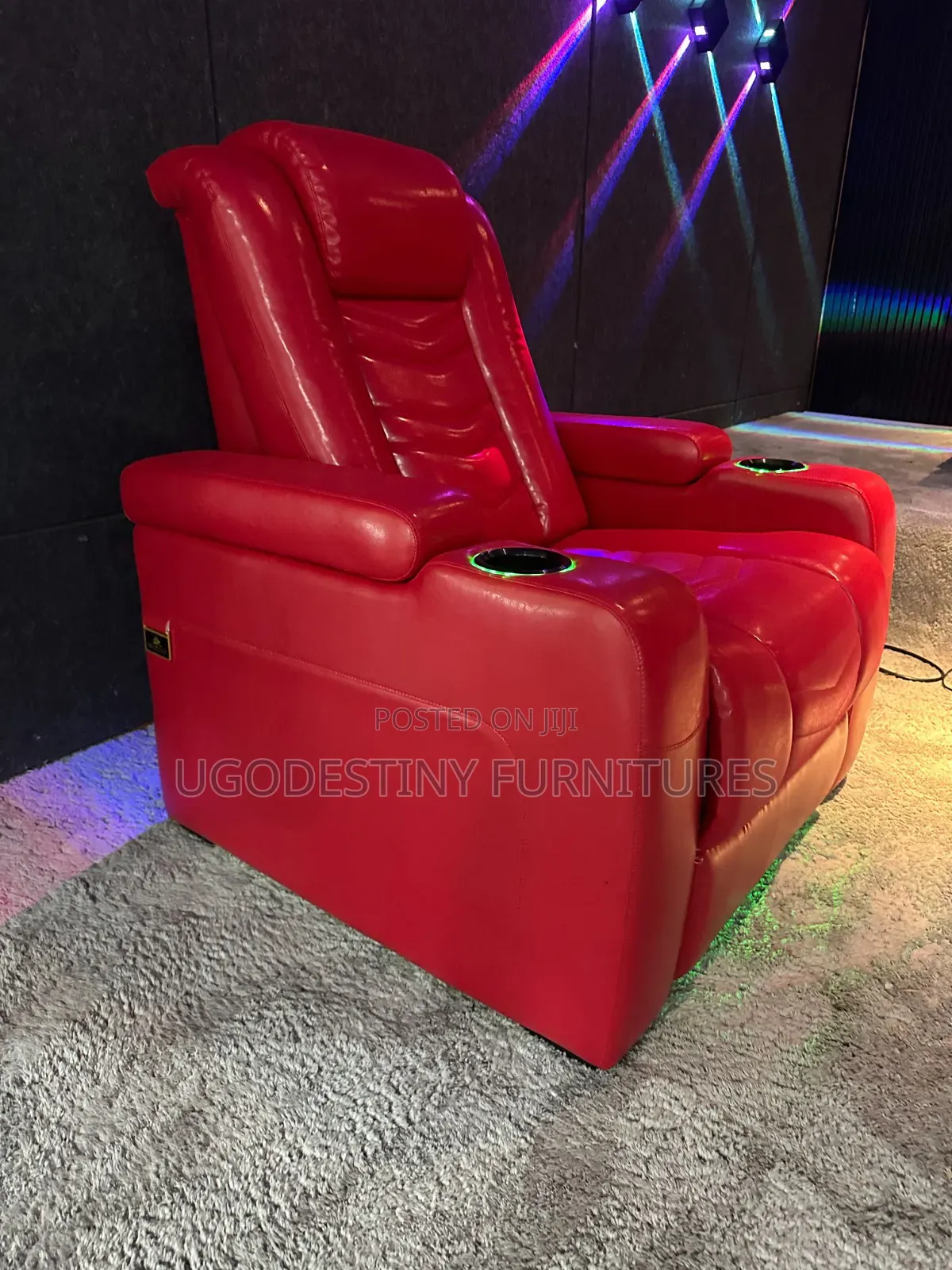 M G Nova Edge Premium Cinema Sofa (Basic Red)