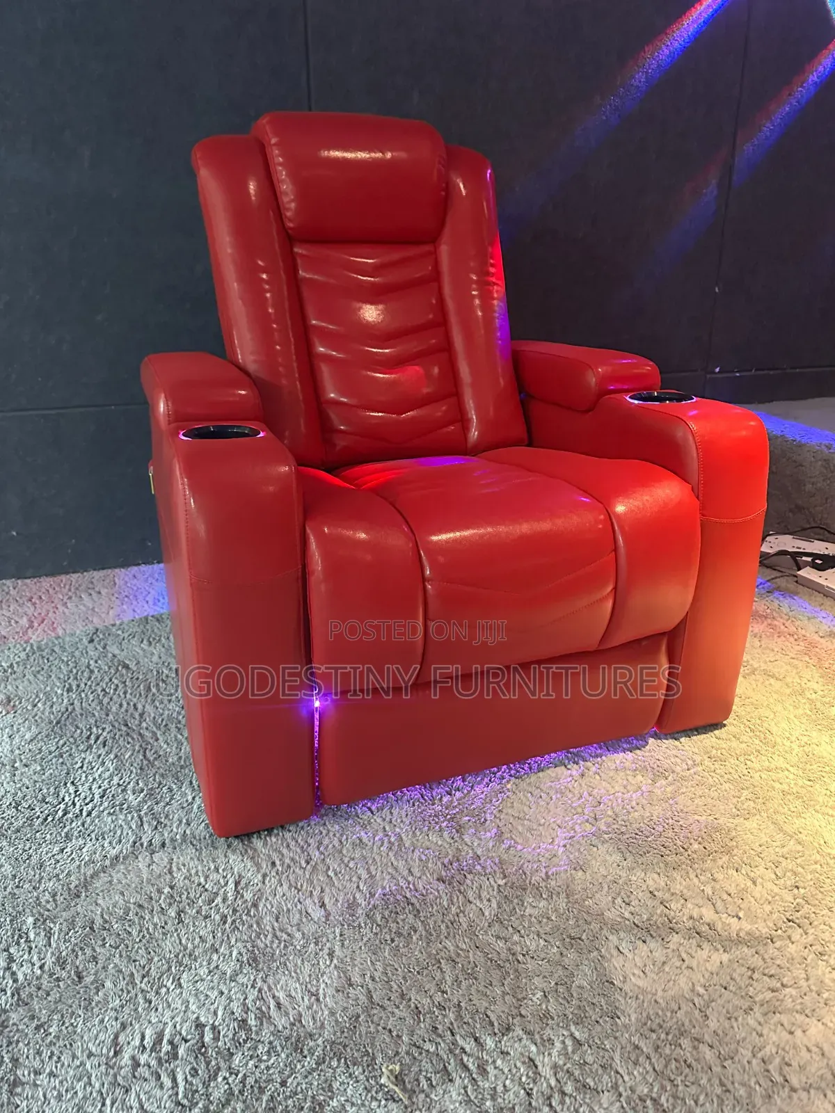 M G Nova Edge Premium Cinema Sofa (Basic Red)