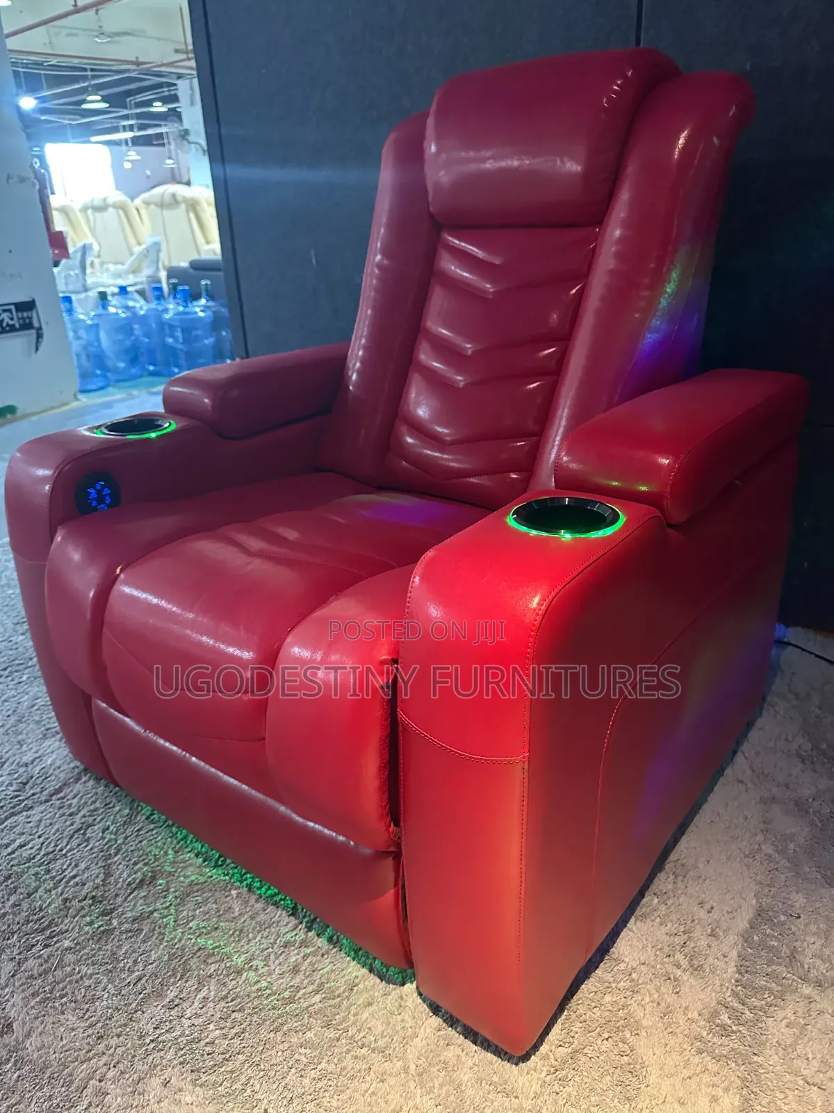 M G Nova Edge Premium Cinema Sofa (Basic Red)