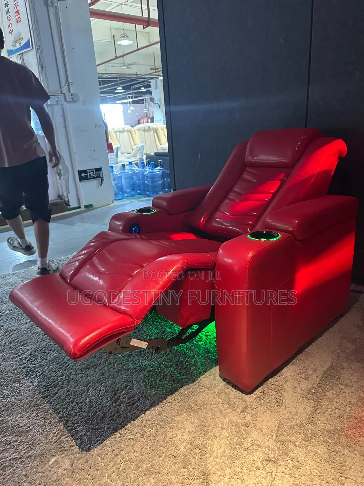 M G Nova Edge Premium Cinema Sofa (Basic Red)