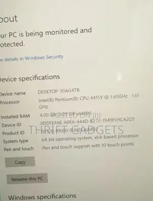 Laptop Microsoft Surface Go 4GB Intel Pentium SSD 60GB