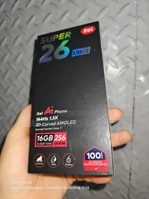 New Itel S26 Ultra 256 GB Black