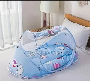 Baby Bed With Mosquito Net/(Blue/Pink)
